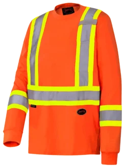Pioneer Premium 100% Cotton Safety Long Sleeve With Armbands | Sizes S - 4XL