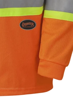 Hi-Vis Work Wear Pioneer Hi Viz Safety Long-Sleeved Shirt | Micro Mesh | Sizes Small - 5XL