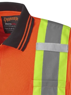 Pioneer Hi Viz Safety Short-Sleeved Polo Shirt | Birdseye Poly | Sizes S - 5XL
