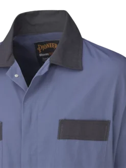 Pioneer Coveralls With Concealed Brass Buttons - 100% Cotton | Navy | Sizes 36 - 60