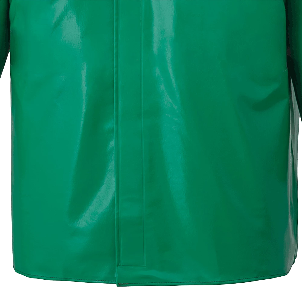 Flame Resistant Work Wear Ranpro CA-43® FR Chemical/Acid Resistant Jacket - PVC/Poly | Green | Sizes Small - 4XL 7 Flame Resistant Work Wear Ranpro CA-43® FR Chemical/Acid Resistant Jacket - PVC/Poly | Green | Sizes Small - 4XL