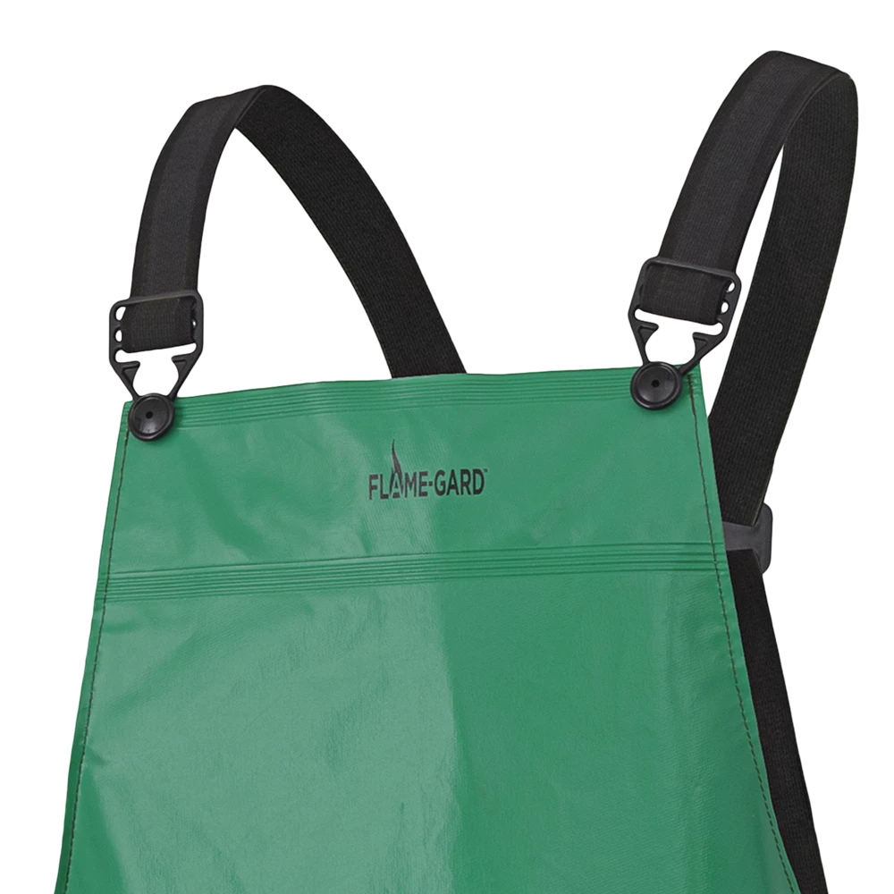 Ranpro CA-43® FR Chemical/Acid Resistant Safety Bib Pants - PVC/Poly | Green | Sizes Small - 4XL Flame Resistant Work Wear 4 Ranpro CA-43® FR Chemical/Acid Resistant Safety Bib Pants - PVC/Poly | Green | Sizes Small - 4XL Flame Resistant Work Wear