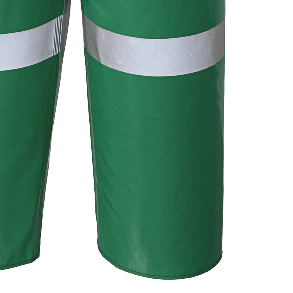 Ranpro CA-43® FR Chemical/Acid Resistant Safety Bib Pants - PVC/Poly | Green | Sizes Small - 4XL Flame Resistant Work Wear 5 Ranpro CA-43® FR Chemical/Acid Resistant Safety Bib Pants - PVC/Poly | Green | Sizes Small - 4XL Flame Resistant Work Wear