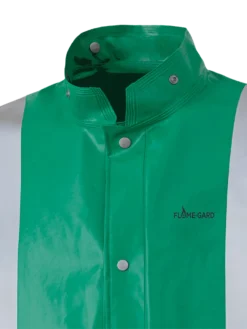 Flame Resistant Work Wear Ranpro CA-43® FR Chemical/Acid Resistant Long Safety Coat - PVC/Poly | Green | Sizes Small - 3XL 8 Flame Resistant Work Wear Ranpro CA-43® FR Chemical/Acid Resistant Long Safety Coat - PVC/Poly | Green | Sizes Small - 3XL