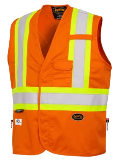 Pioneer FR-TECH 88/12 FR Safety Vest 7 Oz | Sizes S - 4XL Flame Resistant Work Wear