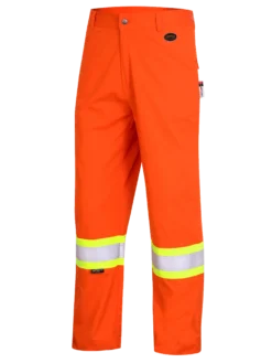 Pioneer FR-TECH® FR/ARC Rated 7 Oz Hi Viz Safety Pants - 88/12 | Orange
