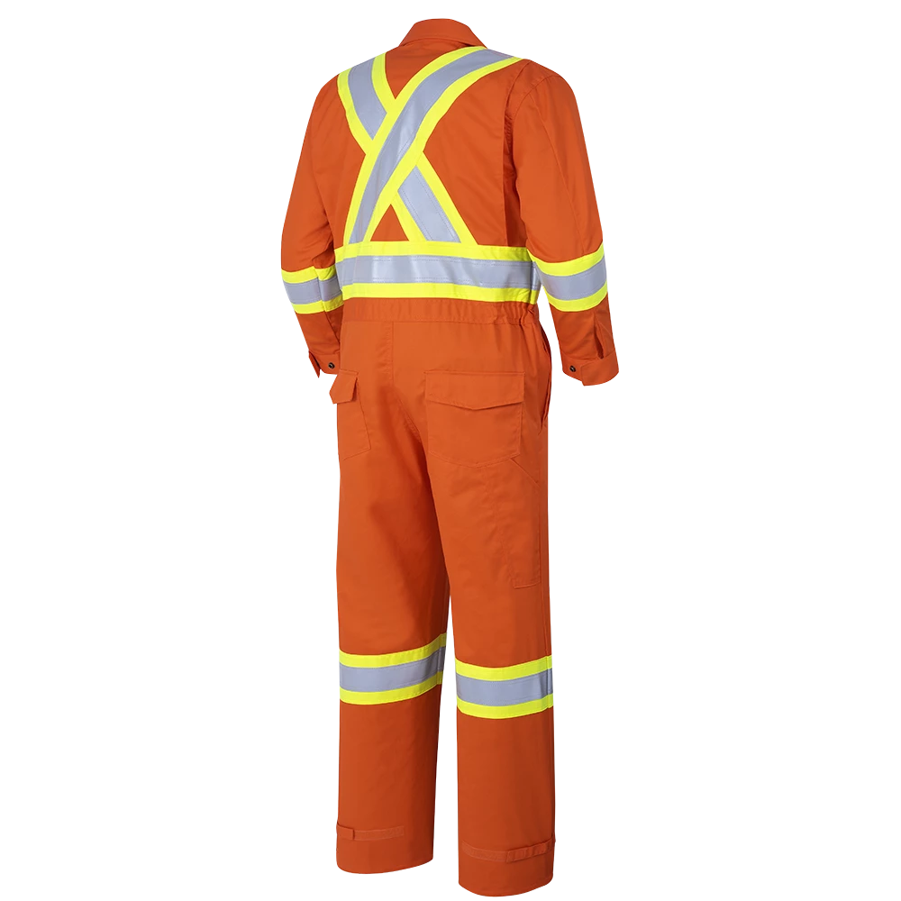 Flame Resistant Work Wear Pioneer FR-TECH® FR/ARC Rated 7 Oz Hi Viz Safety Coveralls 88/12 | Orange | Sizes 36 - 60 4 Flame Resistant Work Wear Pioneer FR-TECH® FR/ARC Rated 7 Oz Hi Viz Safety Coveralls 88/12 | Orange | Sizes 36 - 60