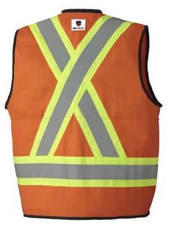 Flame Resistant Work Wear Pioneer FR-TECH® 88/12 FR/ARC Rated Surveyor's Safety Vest 7 Oz | Sizes S - 4XL