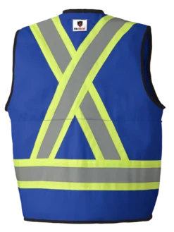 Flame Resistant Work Wear Pioneer FR-TECH® 88/12 FR/ARC Rated Surveyor's Safety Vest 7 Oz | Sizes S - 4XL