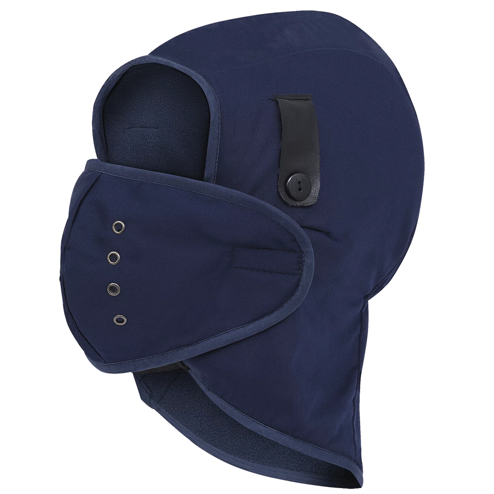 Work Hats Pioneer Fleece-Lined Hard Hat Liner - Detachable Mouthpiece 3 Work Hats Pioneer Fleece-Lined Hard Hat Liner - Detachable Mouthpiece