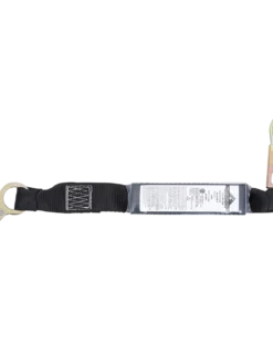 Peakworks E4 Shock Absorbing Lanyard W/ Single Leg Snap & ADP Rope Grab - 2 Ft