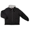 Work Wear Tough Duck WJ26 Hooded Freezer Jacket | Black | S-3XL