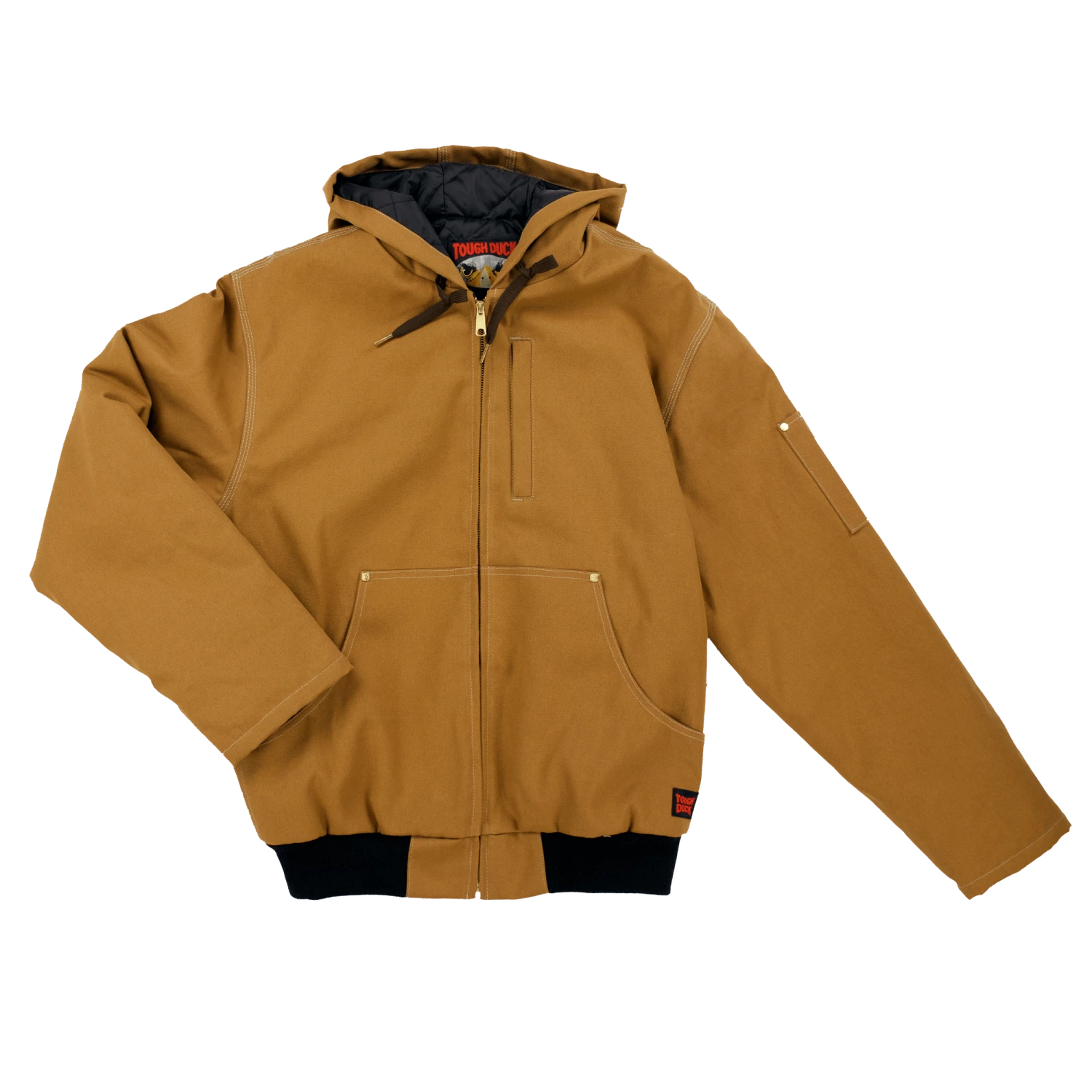 Tough Duck WJ35 Premium Hooded Bomber Jacket With Storm Cuffs | S-3XL 3 Tough Duck WJ35 Premium Hooded Bomber Jacket With Storm Cuffs | S-3XL