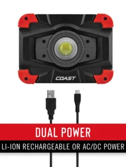 Coast Products Coast® WLR1 Rechargeable Focusing Work Light - 1150 Lumens - 77M Beam 17 Coast Products Coast® WLR1 Rechargeable Focusing Work Light - 1150 Lumens - 77M Beam