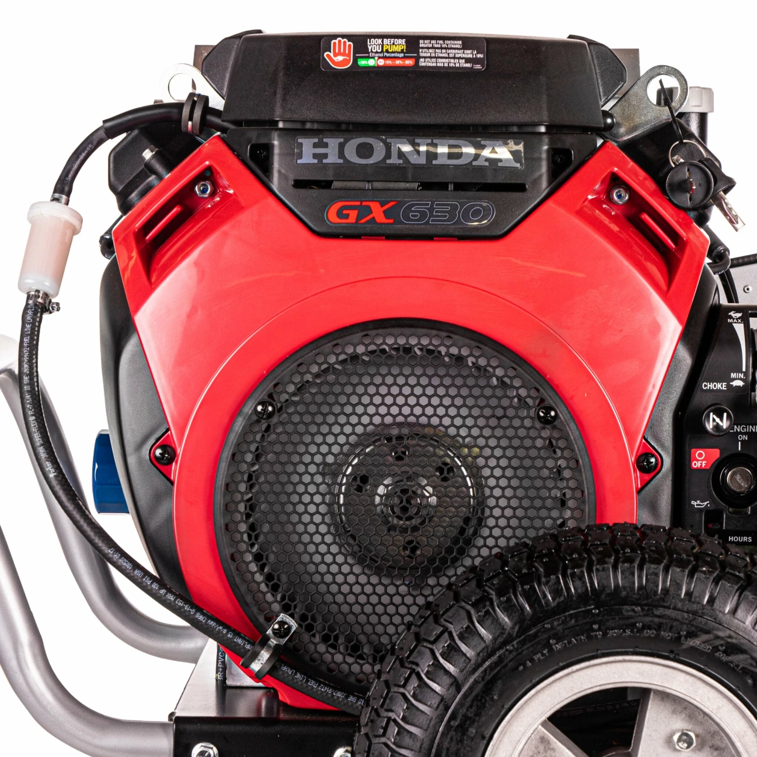 Simpson Water Shotgun Cold Water Belt Drive Honda V-Twin GX630 (688cc) Gas Engine Pressure Washer - 5000 PSI - 5.0 GPM Triplex Pump 8 Simpson Water Shotgun Cold Water Belt Drive Honda V-Twin GX630 (688cc) Gas Engine Pressure Washer - 5000 PSI - 5.0 GPM Triplex Pump