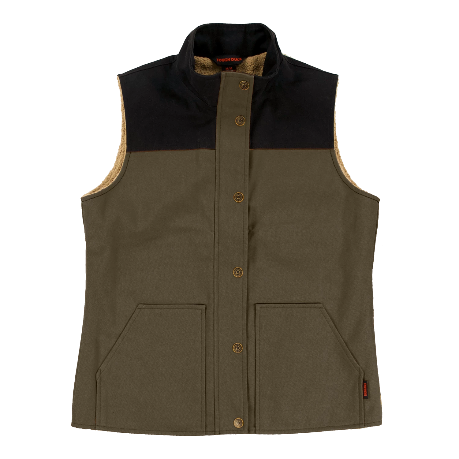 Work Wear Tough Duck WV09 Women's Duck Sherpa Lined Vest 3 Work Wear Tough Duck WV09 Women's Duck Sherpa Lined Vest