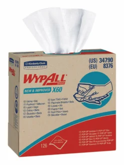 Wypall X60 Industrial Wipers | 126 Per Box | Case Of 10 Cleaning Supplies