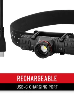 Coast Products Coast® XPH30R Rechargeable Dual Power LED Headlamp - 1000 Lumens - 3 Light Levels - 165M Beam Lighting