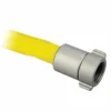 Greenline Hose And Fittings 1" Yellow Single Jacket Lightweight Fire Hose Assemblies C/w Hard-Coat Aluminum NPSH Fittings