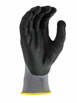 Work Gloves Radians Nylon Glove With Foam Nitrile Gripper Palm - Pack Of 12 Pairs