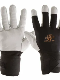 Impacto Anti-Vibration Pearl Leather Series Full Finger Glove With Carpal Tunnel Wrist Support And Air Glove® Technology