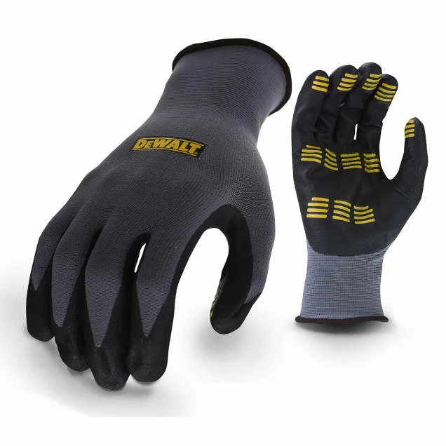DeWalt Workwear DeWalt DPG76 Poly/Spandex Glove With Foam Nitrile Tread Grip - Pack Of 12 Pairs Work Gloves 3 DeWalt Workwear DeWalt DPG76 Poly/Spandex Glove With Foam Nitrile Tread Grip - Pack Of 12 Pairs Work Gloves