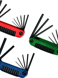 Eklind Metric, Standard & Torx Ergo-Fold Hex Key Set - 3 Pieces Hand Tools
