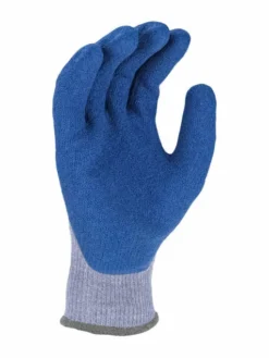 Radians Breathable Polyester Glove With Crinkle Latex Palm - Pack Of 12 Pairs Work Gloves