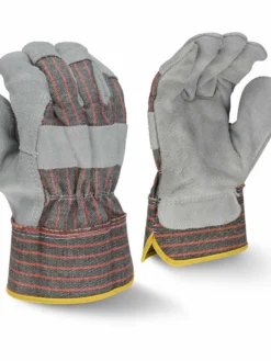 Radians Split Cowhide Leather Work Glove W/ Rubberized Safety Cuff - Pack Of 12 Pairs