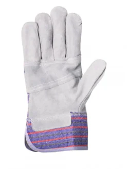 Horizon Cotton Back Cowsplit Palm Leather Work Gloves | Pack Of 12 Pairs