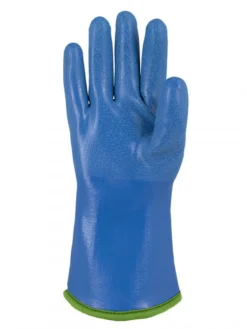 Horizon Double Dipped Blue Nitrile Acrylic Lined Winter Gloves - Pack Of 6 Pairs