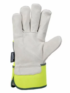 Horizon Hi-Vis Cowhide Thinsulate Lined Winter Gloves | Yellow | Pack Of 6 Pairs Work Gloves