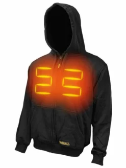 DeWalt Workwear Work Wear DEWALT® Men's Heated French Terry Cotton Hoodie (Bare Hoodie - No Battery) | Sizes S - 3XL
