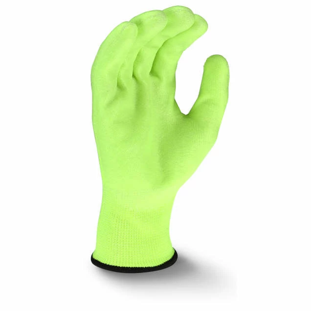 Radians Hi-Viz Breathable Polyester Gloves With Polyurethane Grip - Pack Of 12 Pairs Work Gloves 5 Radians Hi-Viz Breathable Polyester Gloves With Polyurethane Grip - Pack Of 12 Pairs Work Gloves