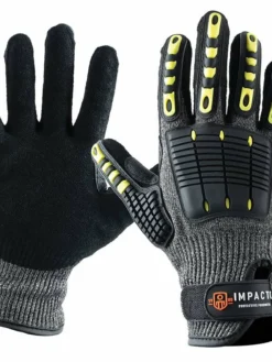 Work Gloves Impacto Back Tracker Blade Series Heavy Duty Anti-Impact Cut Resistant Mechanic's Gloves (Cut Level 5)