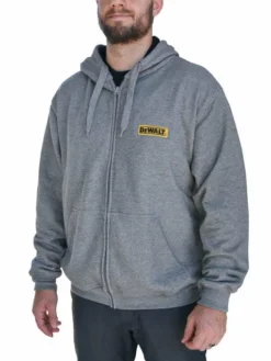DeWalt Workwear Work Wear DEWALT® Men's Heated French Terry Cotton Hoodie (Bare Hoodie - No Battery) | Sizes S - 3XL