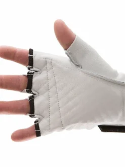 Impacto 460-30 Anti-Impact Pearl Leather Series Half Finger Construction Glove With VEP Impact Protection Ergonomics