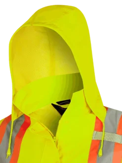 Hi-Vis Work Wear Pioneer "The Rock" Women's 300D Oxford Polyester Waterproof Safety Rain Jacket 13 Hi-Vis Work Wear Pioneer