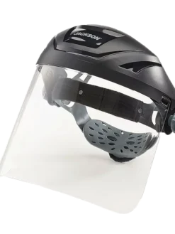 Jackson Safety Personal Protective Equipment Jackson F4XP Premium 370 Speed Dial™ Ratcheting Adjustment Faceshield Kit - Clear Visor