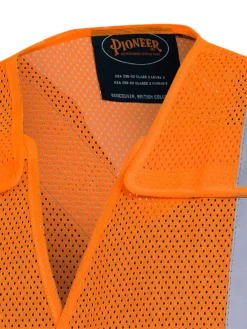 Hi-Vis Work Wear Pioneer Hi Viz Tear-Away Mesh Safety Vest W/ 2" Tape | Sizes Small - 5XL 15 Hi-Vis Work Wear Pioneer Hi Viz Tear-Away Mesh Safety Vest W/ 2