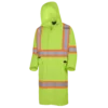 Hi-Vis Work Wear Pioneer The Rock 300D Oxford Polyester Waterproof Safety Long Coat | S-5XL