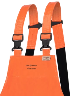 Flame Resistant Work Wear Ranpro Utili-Gard® FR/ARC Rated Bib Pants - PVC Coated Nomex®/Kevlar® | Orange | Sizes XS - 4XL