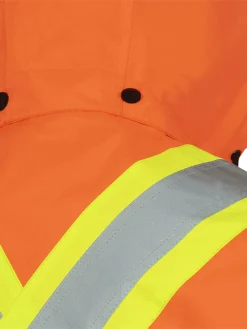 Hi-Vis Work Wear Pioneer 150D Waterproof Hi Vis Rain Jacket | XS-5XL