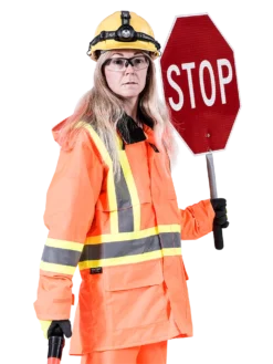 Hi-Vis Work Wear Pioneer 150D Waterproof Hi Vis Rain Jacket | XS-5XL