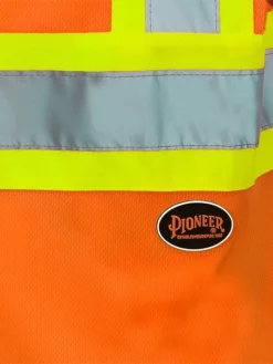 Hi-Vis Work Wear Pioneer Hi Viz Birdseye Safety T-Shirt W/ Tape On Sleeve | Sizes XS - 5XL