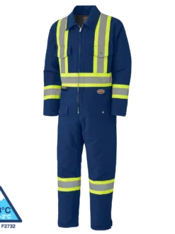 Pioneer Insulated Hi Vis Cotton Duck Coveralls | XS-4XL
