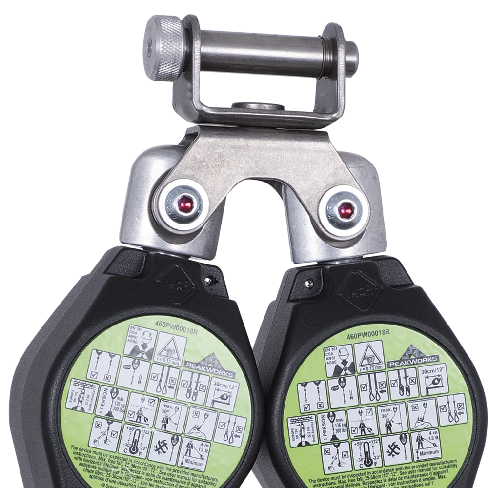 Peakworks LE SRL W/ 1" Web, Al Housing, Type 2, Twin Leg, Snap Hk, 6' Safety Equipment 4 Peakworks LE SRL W/ 1" Web, Al Housing, Type 2, Twin Leg, Snap Hk, 6' Safety Equipment
