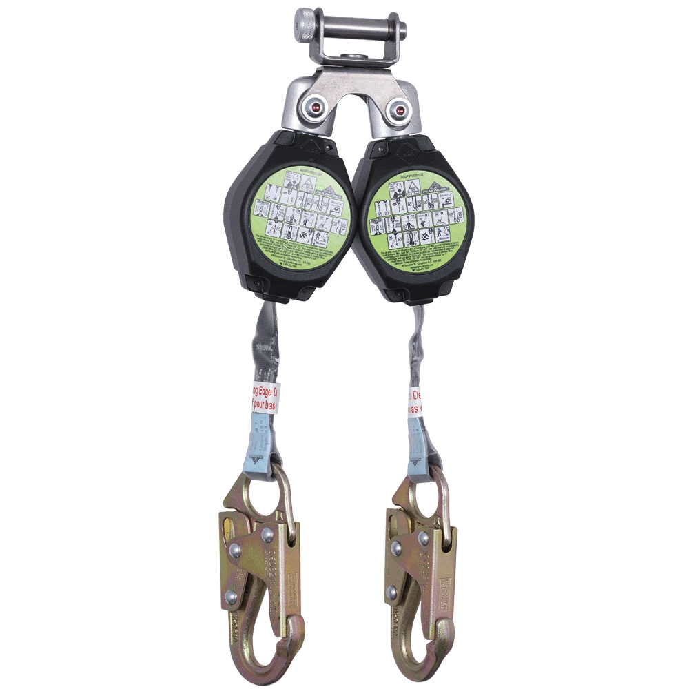 Peakworks LE SRL W/ 1" Web, Al Housing, Type 2, Twin Leg, Snap Hk, 6' Safety Equipment 3 Peakworks LE SRL W/ 1" Web, Al Housing, Type 2, Twin Leg, Snap Hk, 6' Safety Equipment