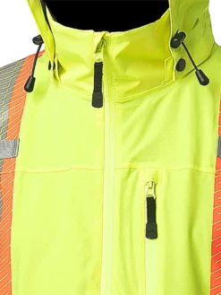 Pioneer Hi Vis Softshell Waterproof/Breathable Prem Safety Jacket | S-4XL Hi-Vis Work Wear