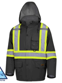 Pioneer Hi-Vis Waterproof Quilted Safety Parka | S-5XL